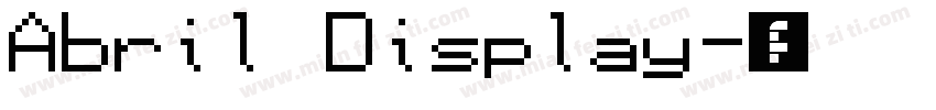 Abril Display字体转换